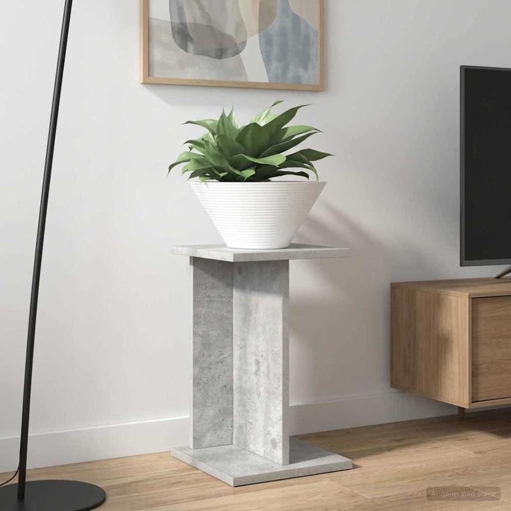 vidaXL Växtställ BetongGrå 25 x 25,5 x 40,5 cm Konstruerat trä