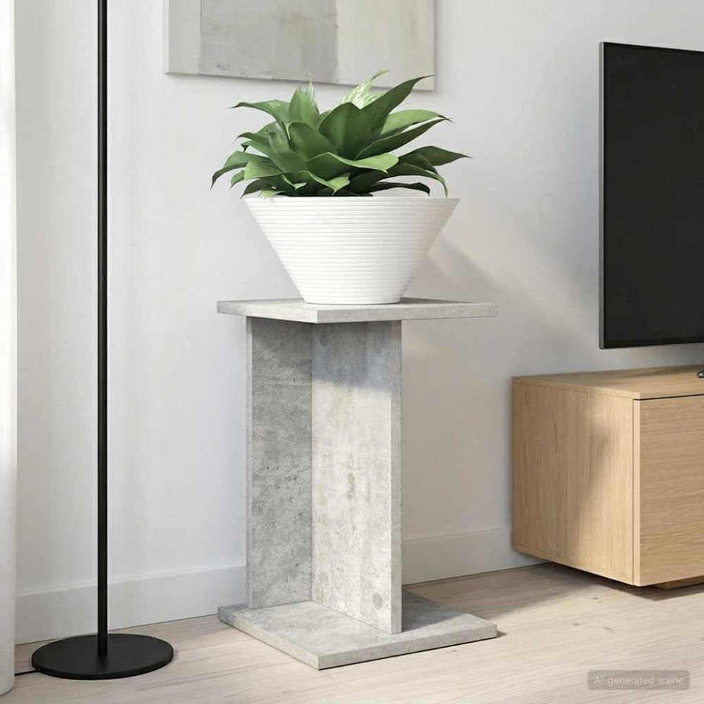 vidaXL Växtställ 2 pcs BetongGrå 25 x 25,5 x 40,5 cm Konstruerat trä