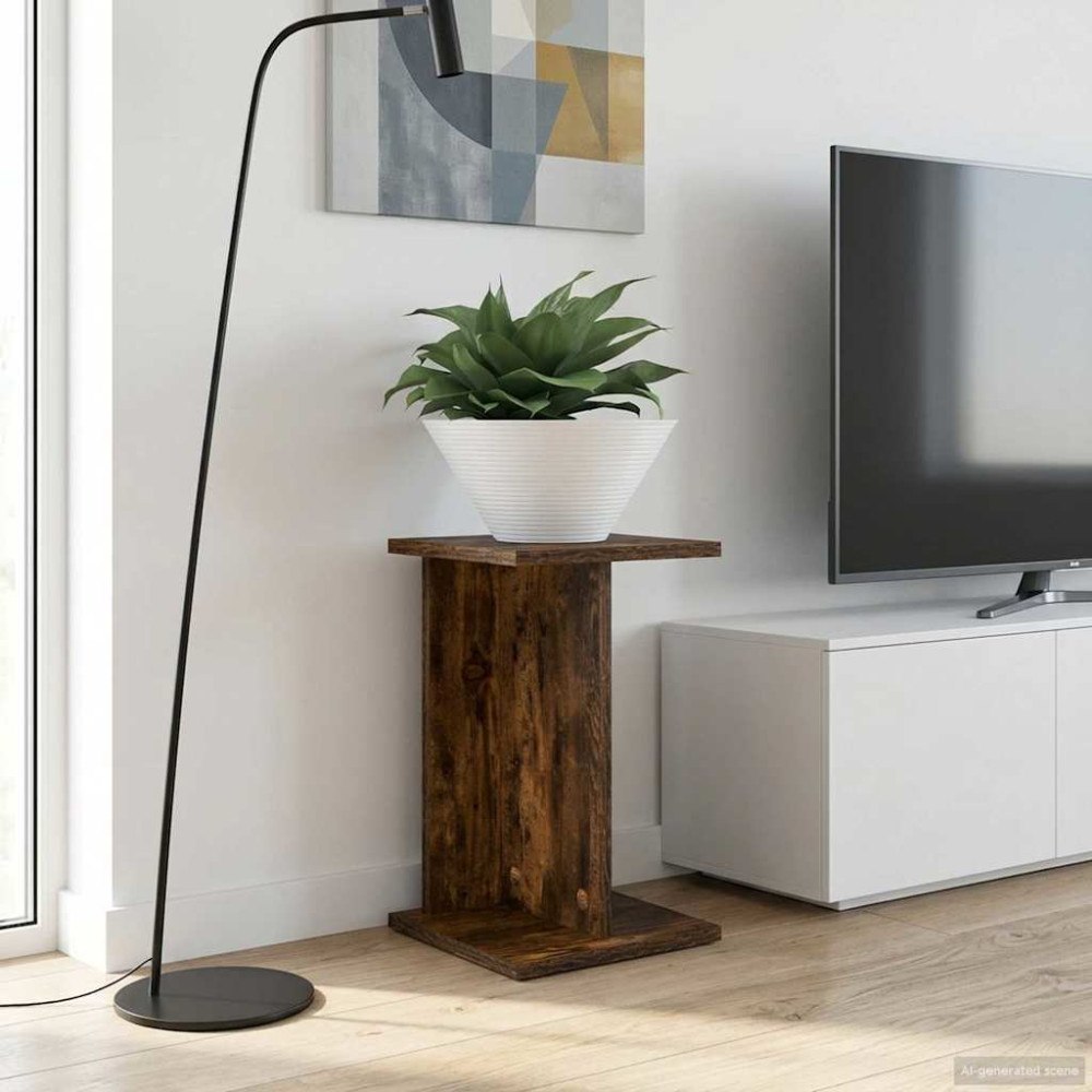 vidaXL Växtställ 2 pcs Rökt Ek 25 x 25,5 x 40,5 cm Konstruerat trä