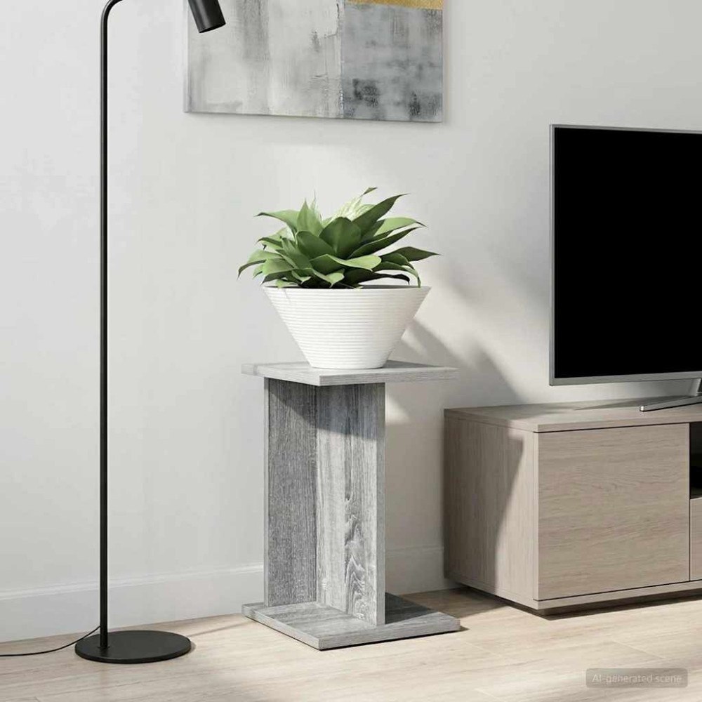 vidaXL Växtställ 2 pcs Grå Sonoma 25 x 25,5 x 40,5 cm Konstruerat trä