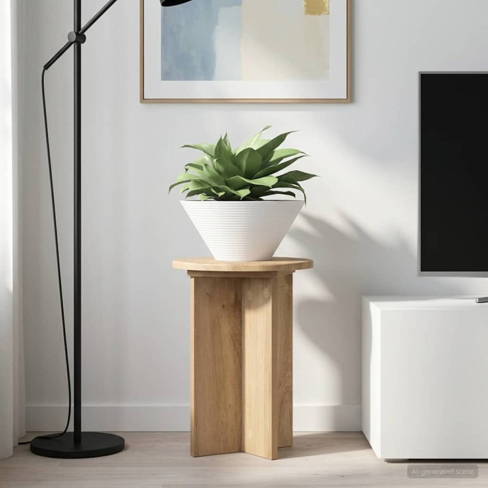 vidaXL Växtställ 2 pcs Artisan-ek Ø29,5 x 40 cm Konstruerat trä