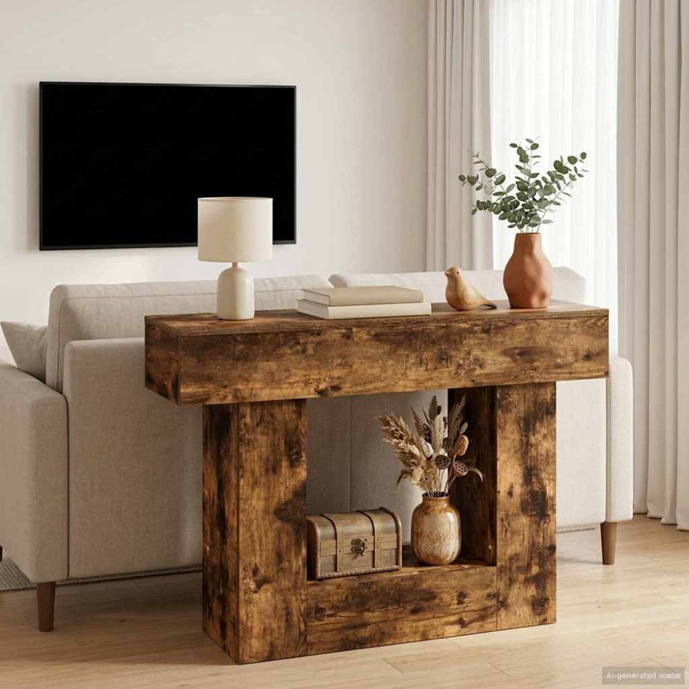 vidaXL Rökt Ek 101 x 30 x 74 cm