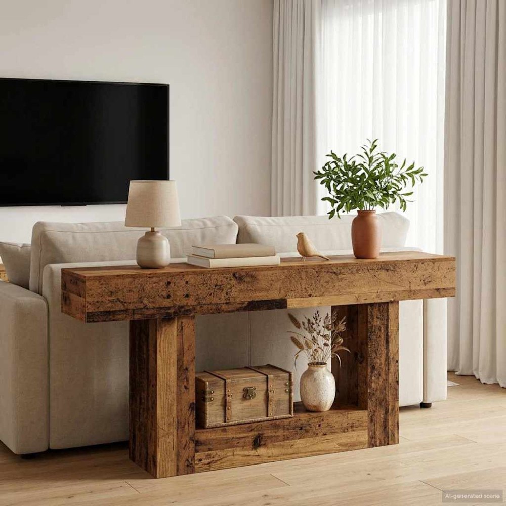 vidaXL Gammalt trä 160 x 30 x 74 cm