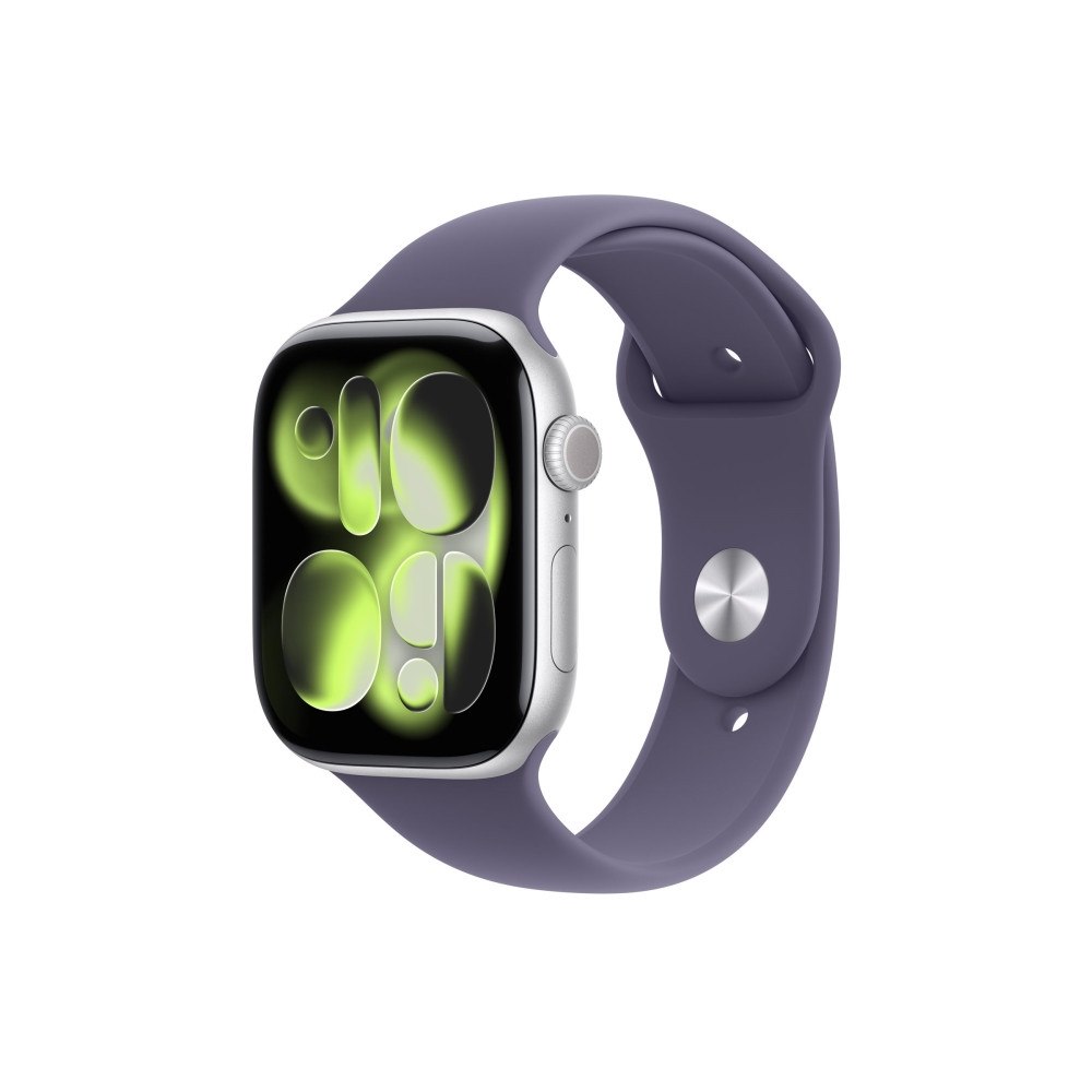 Apple Apple Watch Series 11 (GPS) - silveraluminium - smart klocka med sportband - lila dimma - 64 GB