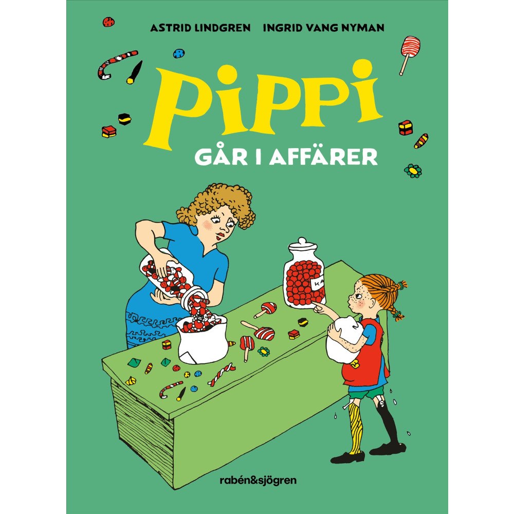 Astrid Lindgren Pippi går i affärer (inbunden)