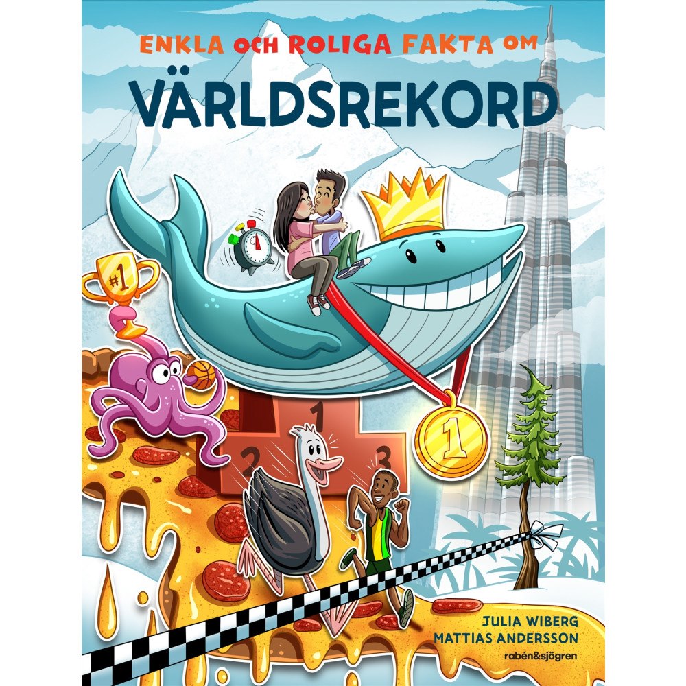 Julia Wiberg Enkla och roliga fakta om världsrekord (inbunden)