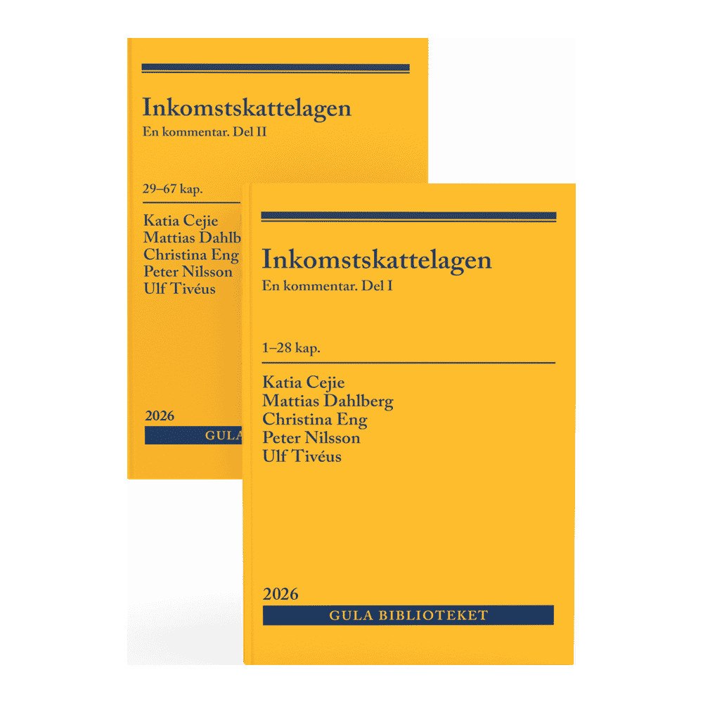 Katia Cejie Inkomstskattelagen : en kommentar. Del I och del II (häftad)