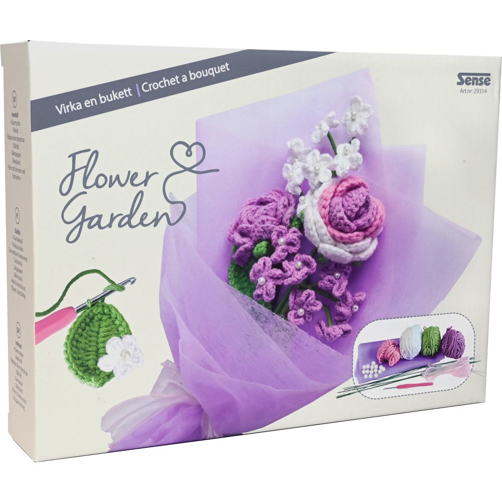 Sense Virka blombukett - Lila