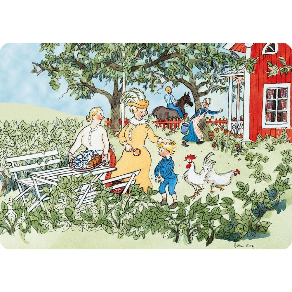 Hjelm förlag Emil i trädgården underlägg