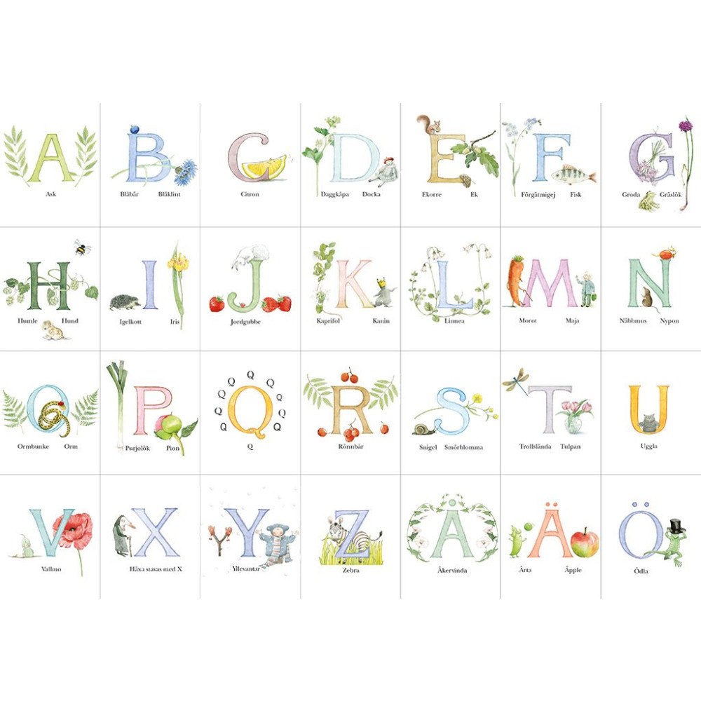 Hjelm förlag Majas ABC underlägg