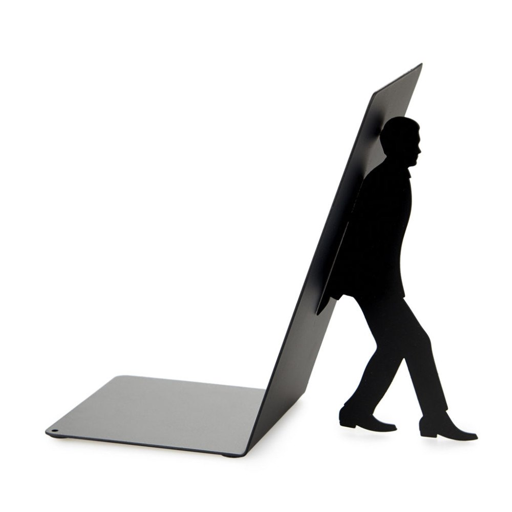 balvi Bokstöd Bokhållaren – Svart metall