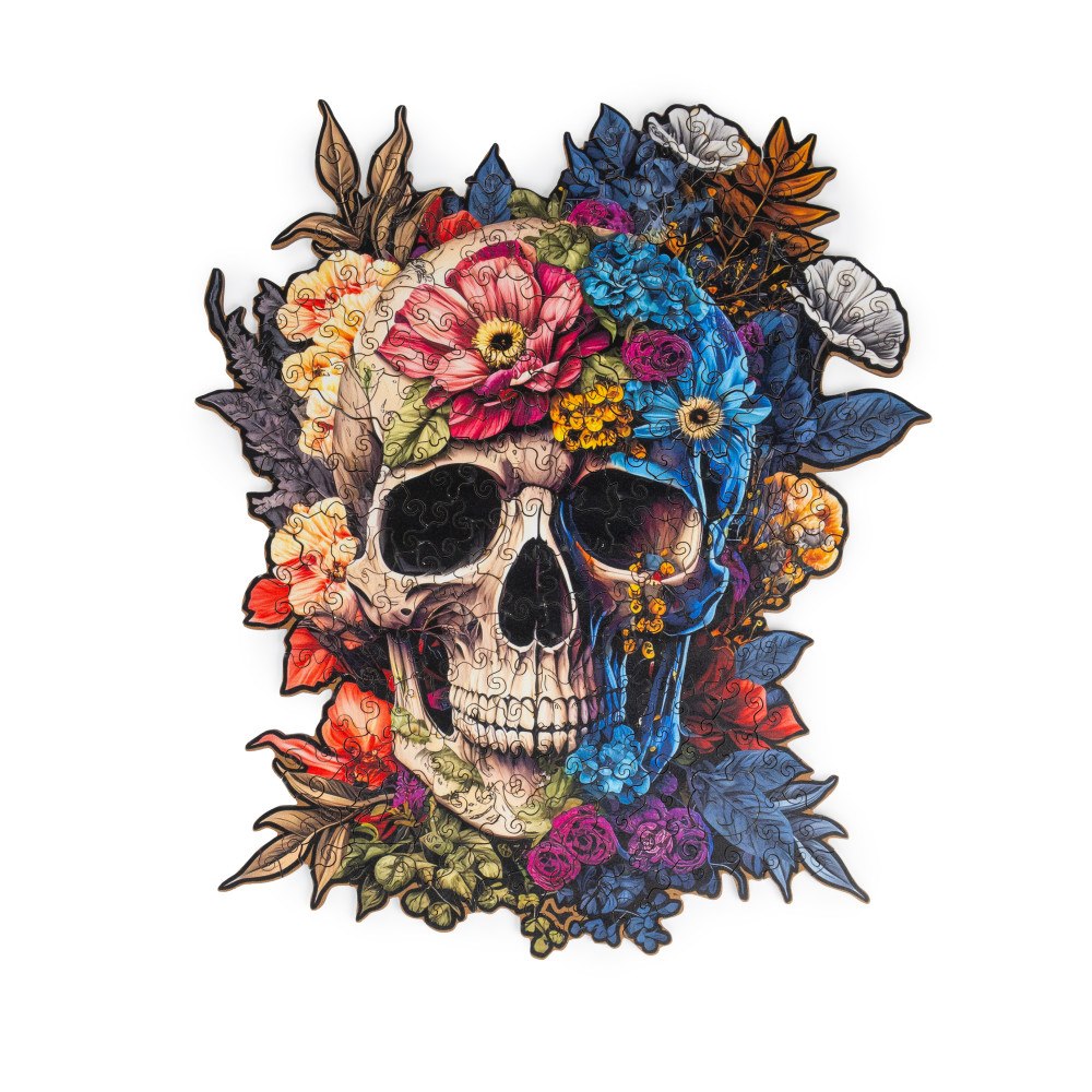 Recent Toys Träpussel Dödskalle i trälåda