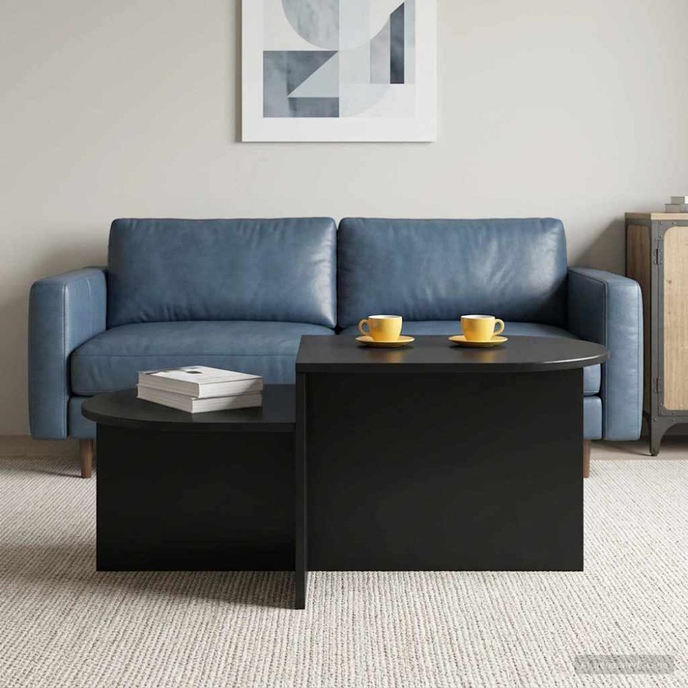 vidaXL Kaffeebord Svart ek 100 x 50 x 40 cm Konstruerat trä