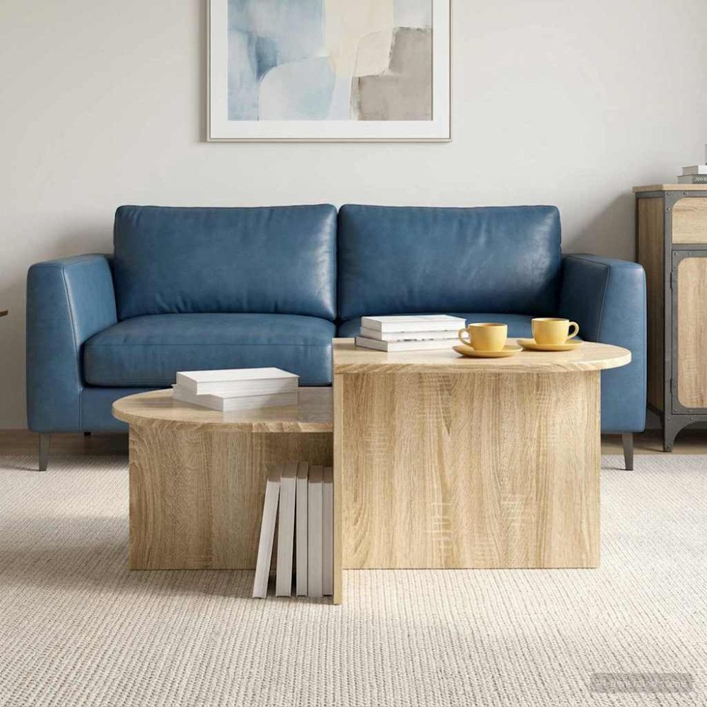 vidaXL Kaffeebord Sonoma-ek 100 x 50 x 40 cm Konstruerat trä