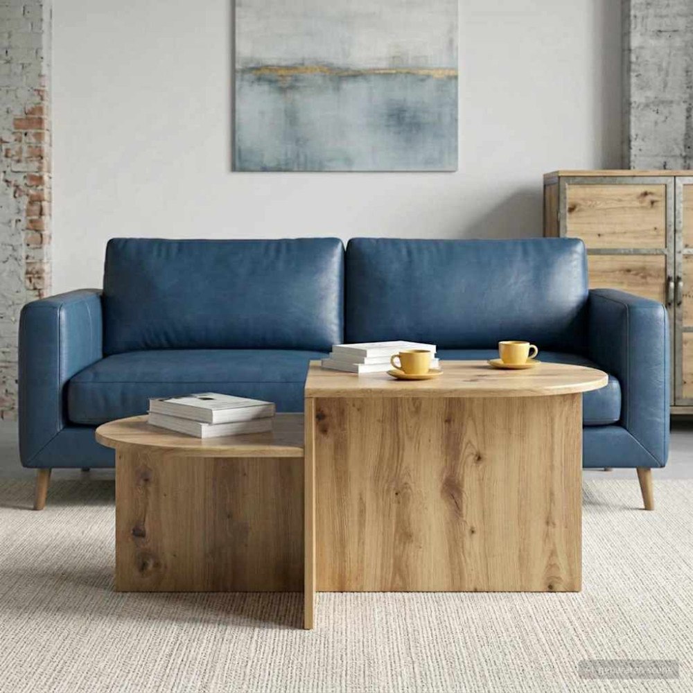 vidaXL Kaffeebord Artisan-ek 100 x 50 x 40 cm Konstruerat trä