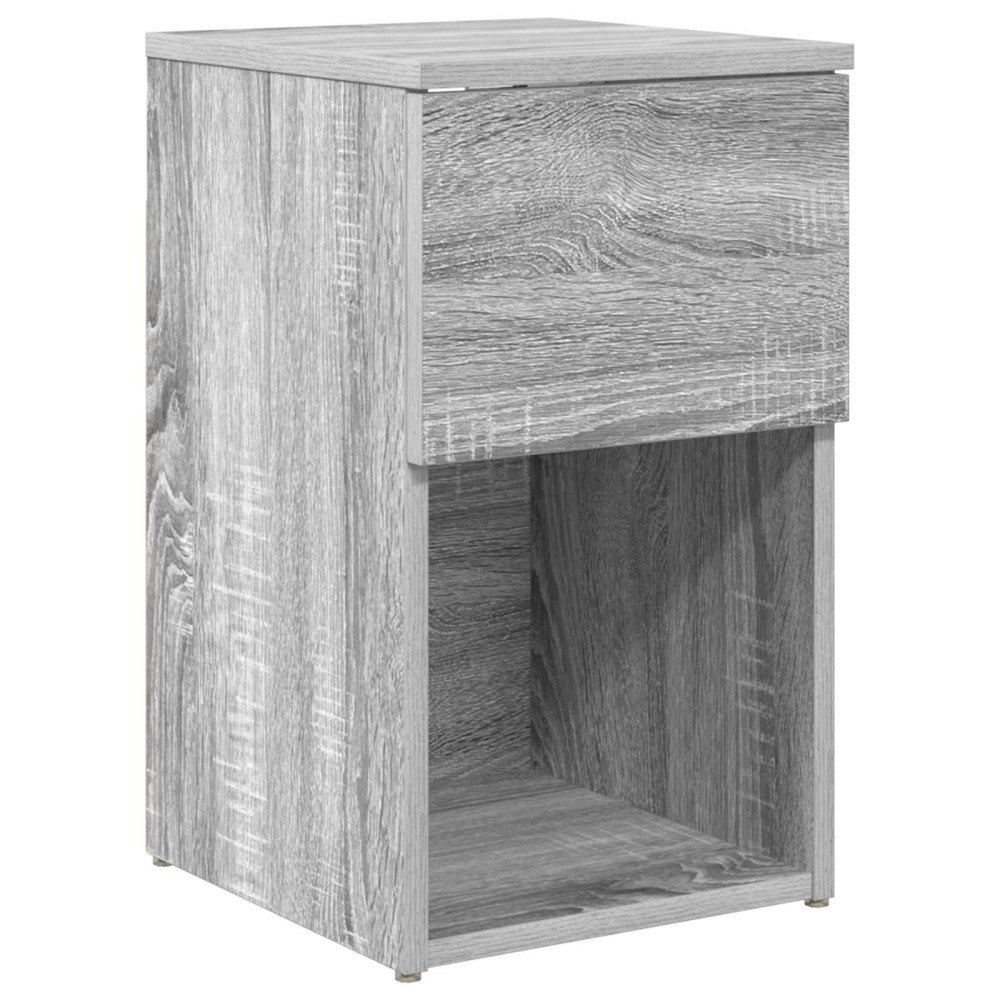 vidaXL Sängskåp Grå sonoma-ek 29 x 31,5 x 49 cm Konstruerat trä