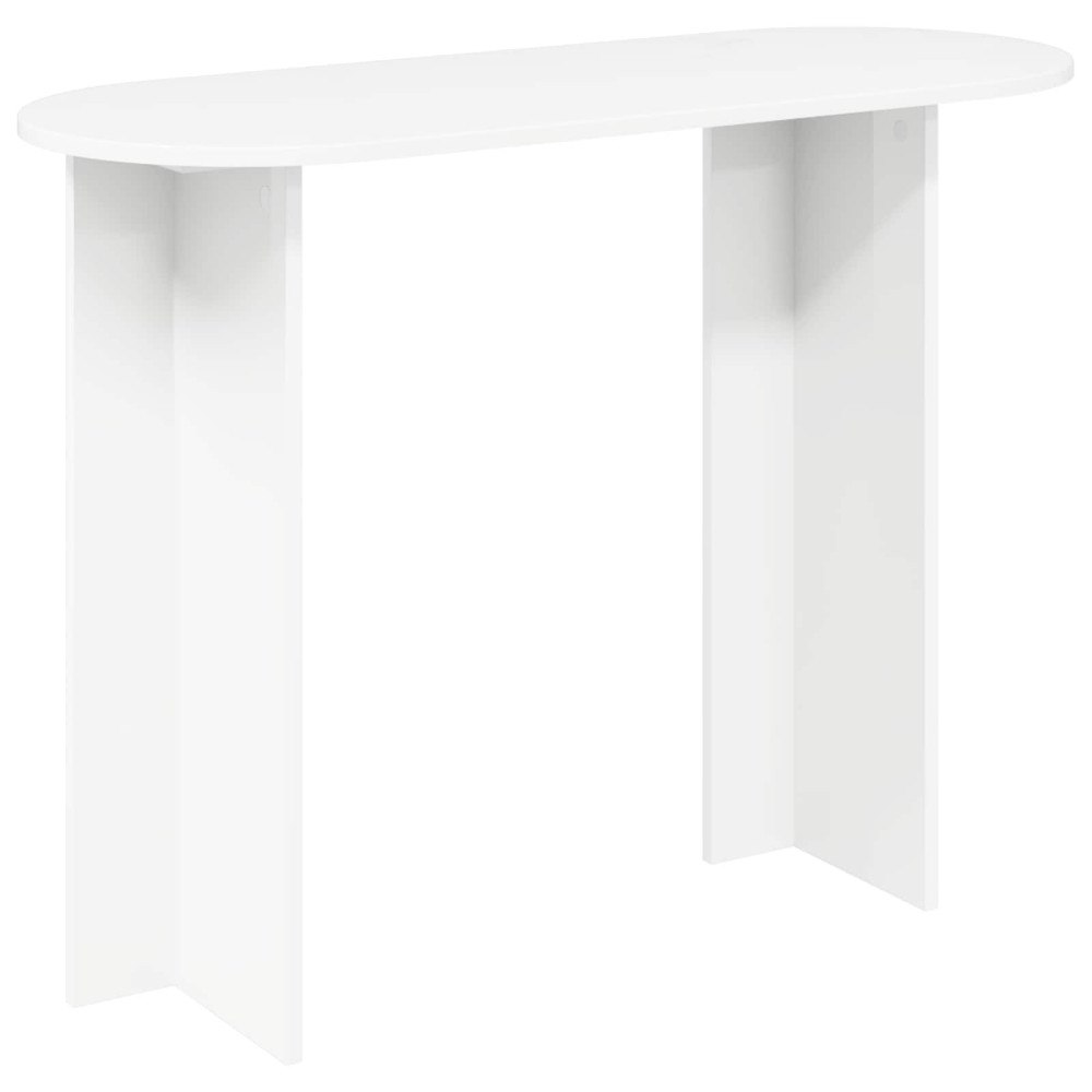 vidaXL Konsolbord med lagring Vit 100 x 39,5 x 75 cm Konstruerat trä