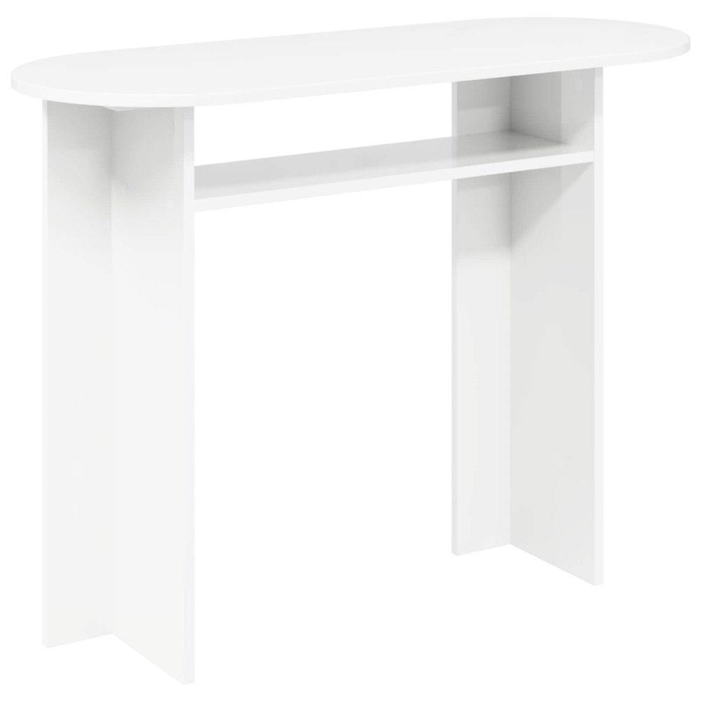 vidaXL Konsolbord med lagring Vit 100 x 39,5 x 75 cm Konstruerat trä