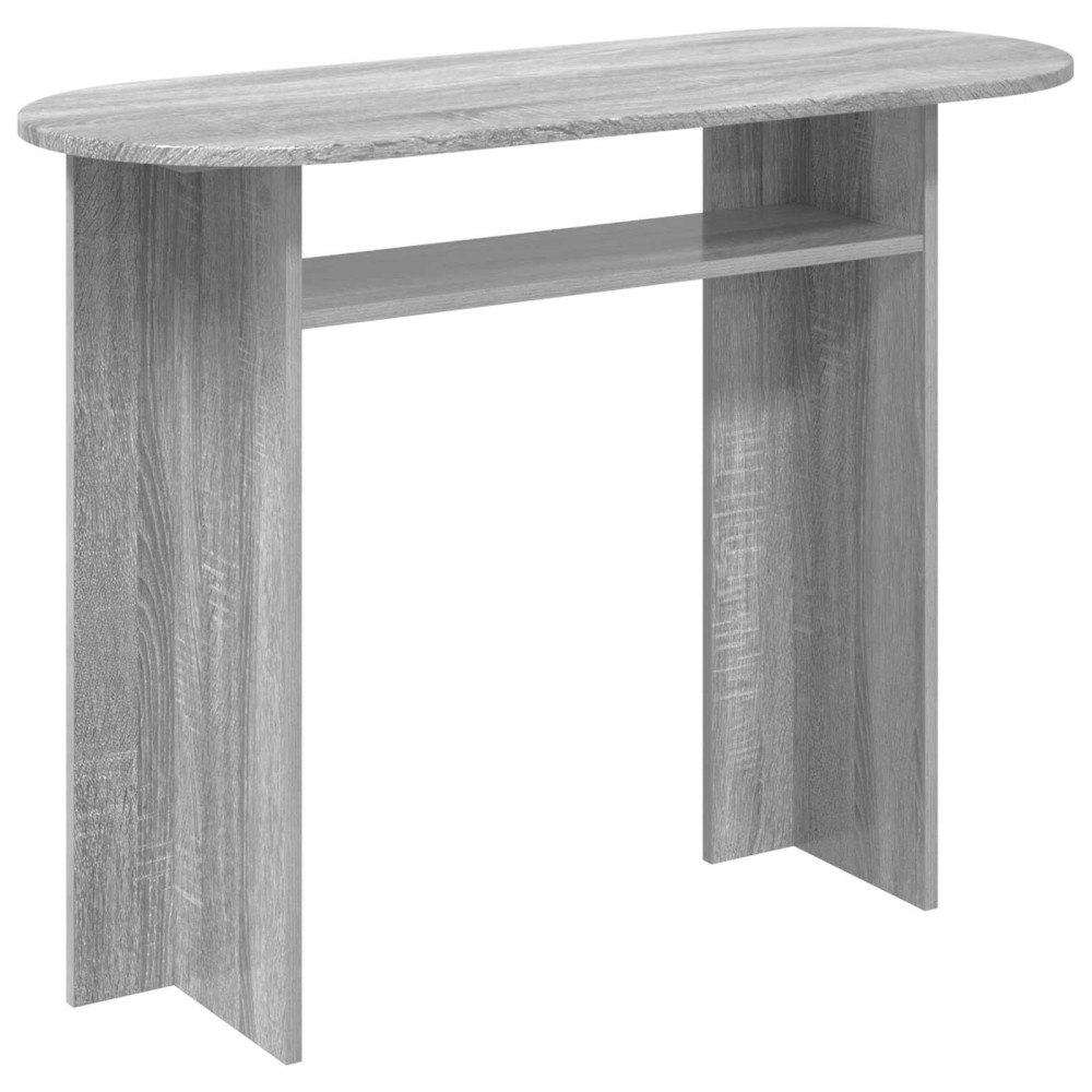 vidaXL Konsolbord Grå sonoma-ek 100 x 39,5 x 75 cm Konstruerat trä
