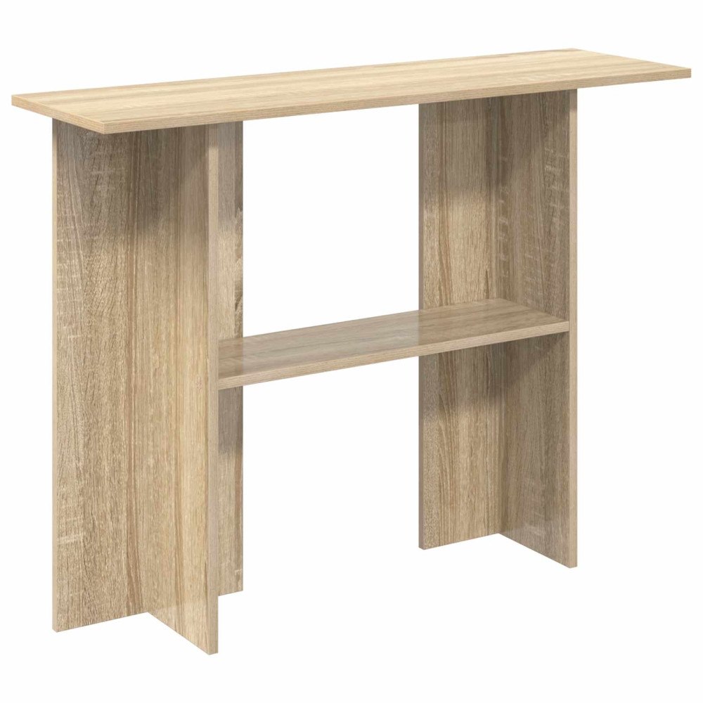 vidaXL Konsolbord Sonoma-ek 100 x 30 x 75 cm Konstruerat trä
