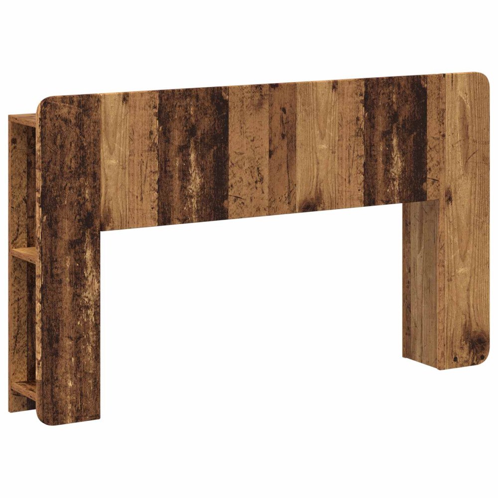 vidaXL Sänggavelsskåp med lagring Gammalt trä Konstruerat trä