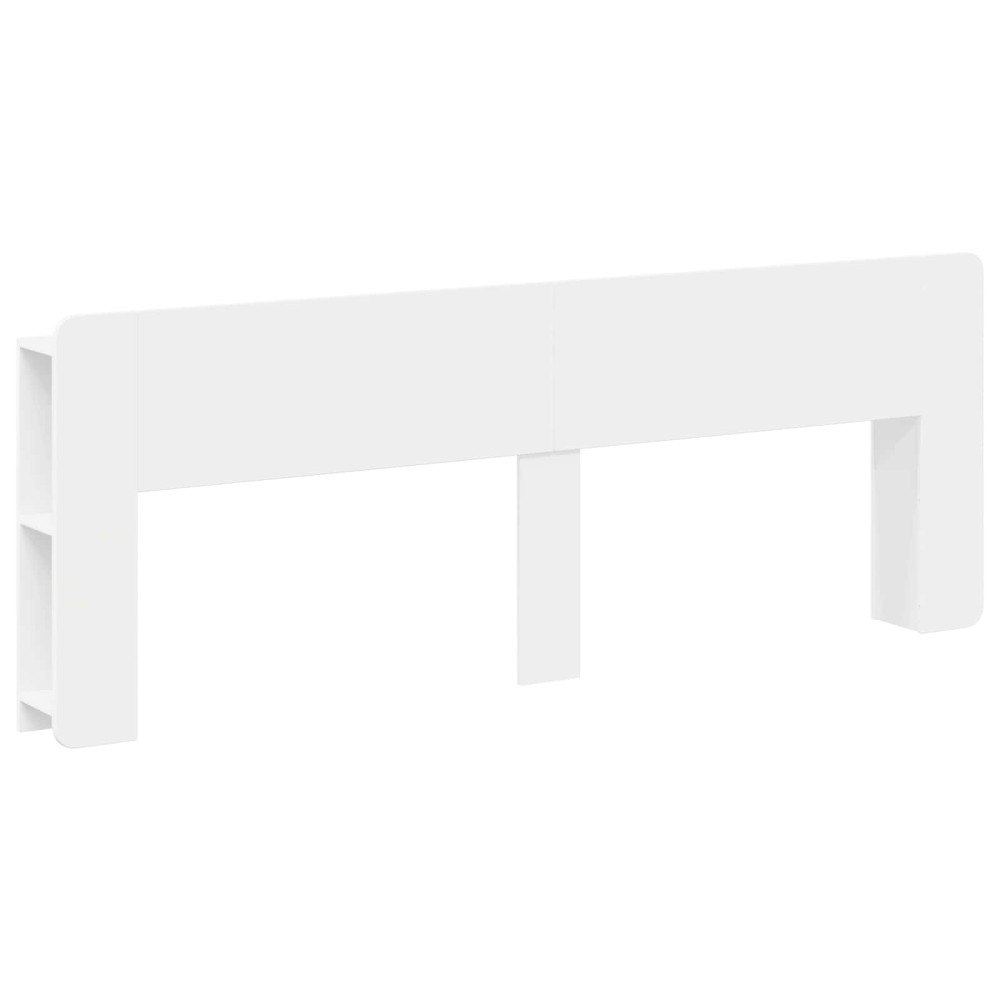 vidaXL Sänggavelsskåp med lagring Vit Konstruerat trä