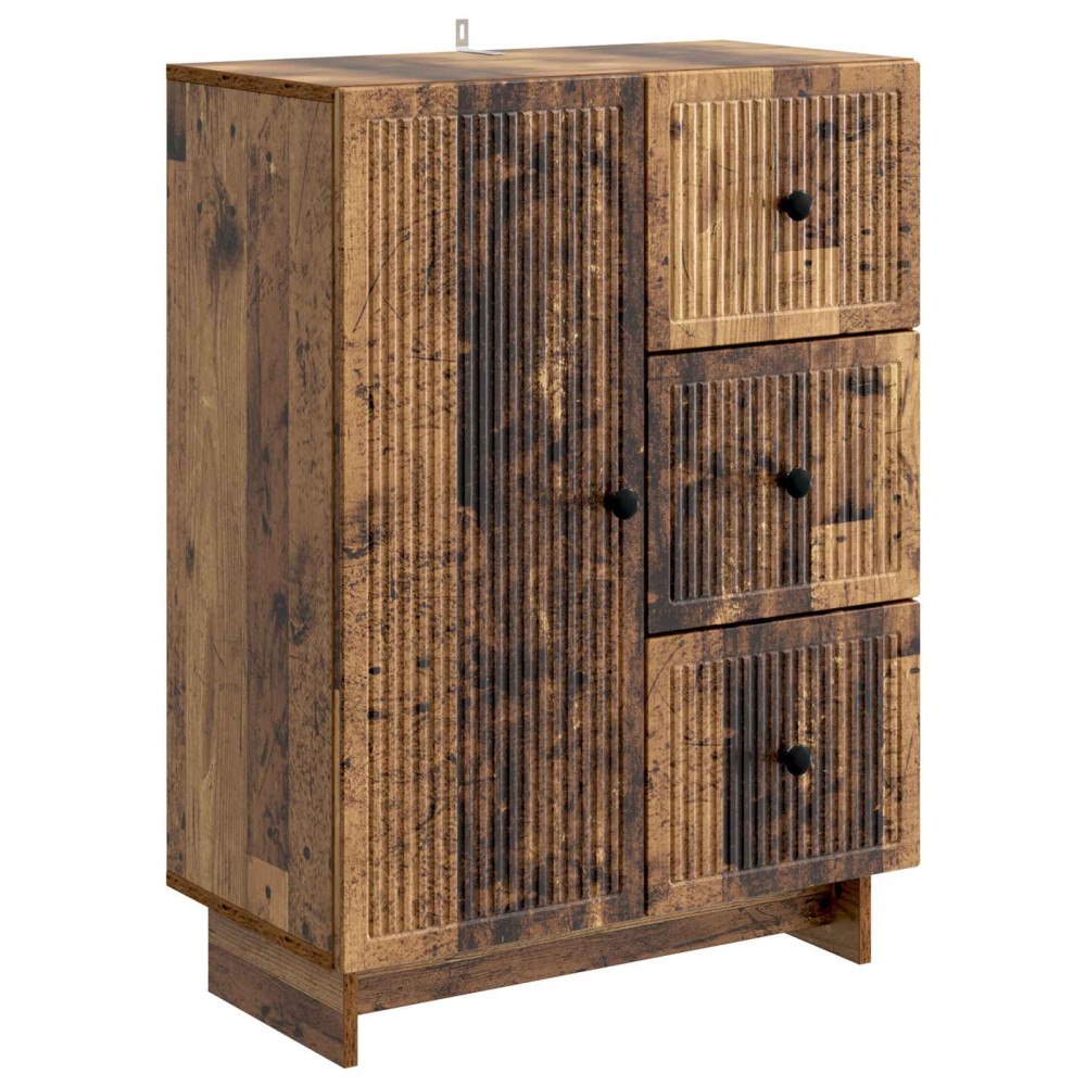 vidaXL Sideboard Gammalt trä 66 x 34,5 x 90 cm Konstruerat trä