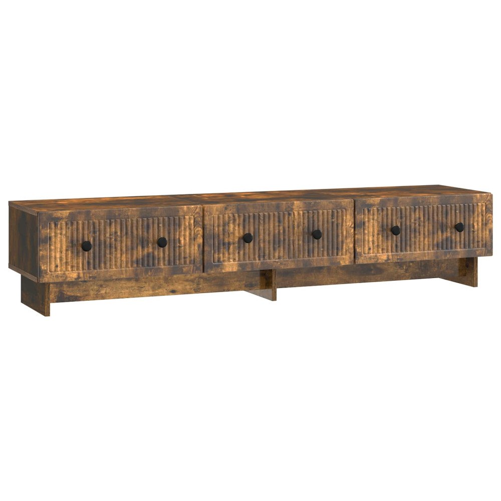 vidaXL TV-skåp med låda Rökt ek 147 x 34,5 x 30 cm Konstruerat trä