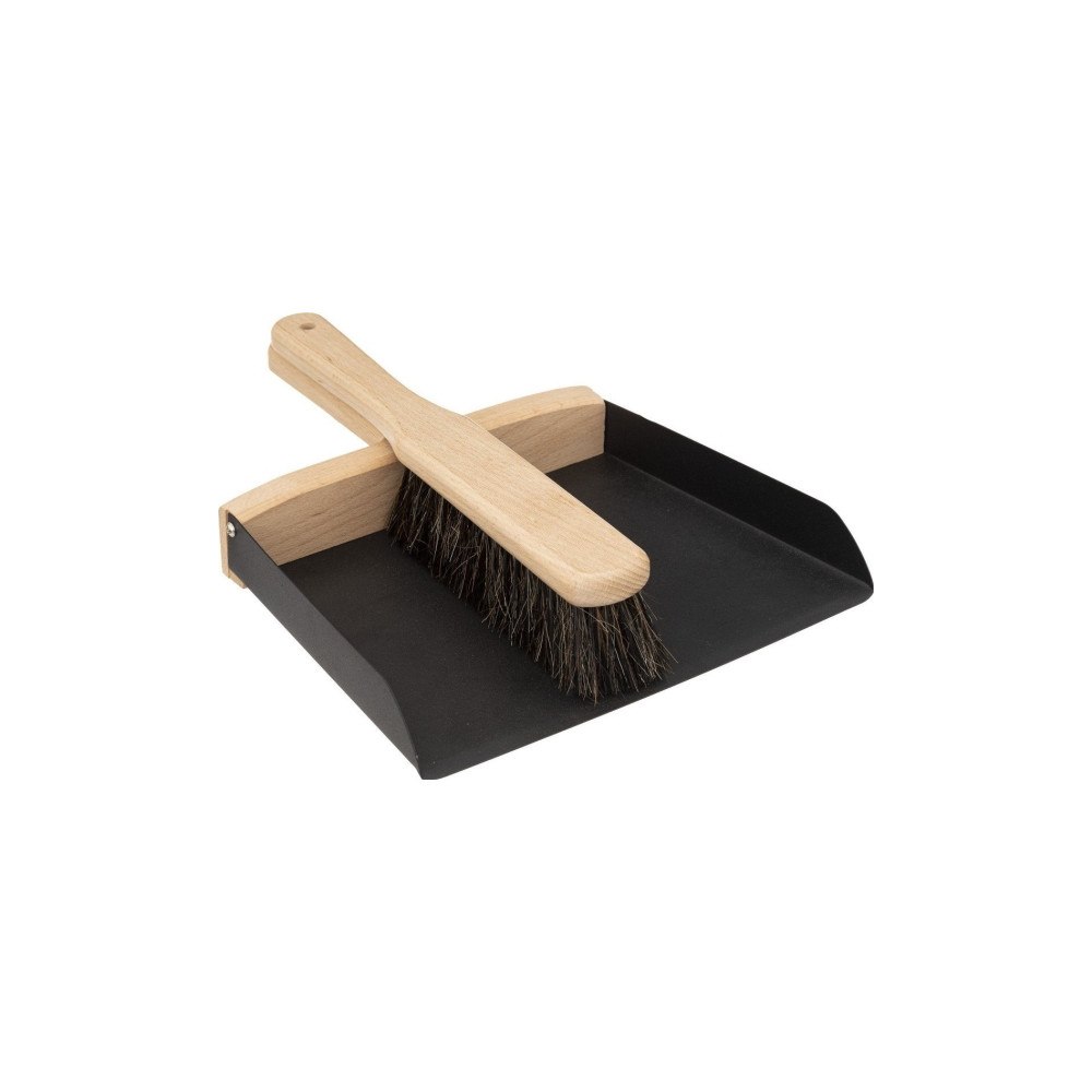 5five Simply Smart 5five set med sopborste och skyffel för rengöring Eco, svart