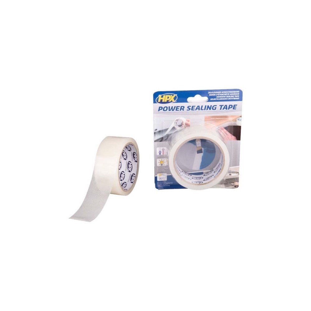 HPX HPX enkelhäftande tätningstejp halvtransparent 38 mm x 1,5 m