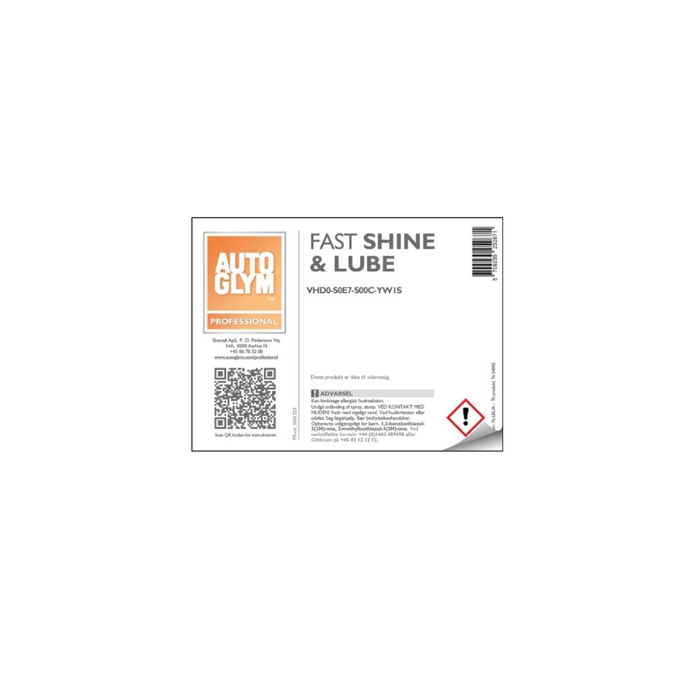 Autoglym Autoglym Fast Shine & Lube