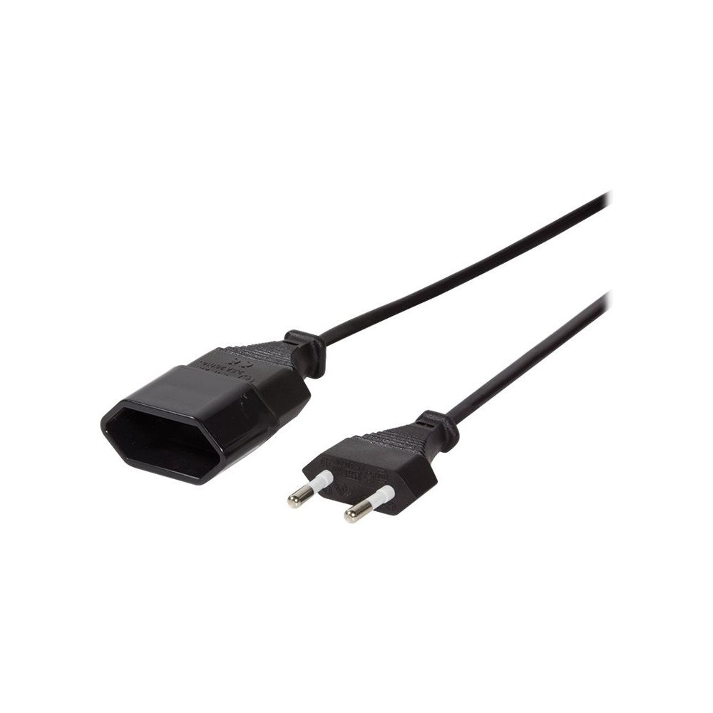 2direct LogiLink - förlängningskabel för ström - Eurokontakt till Eurokontakt - 1 m