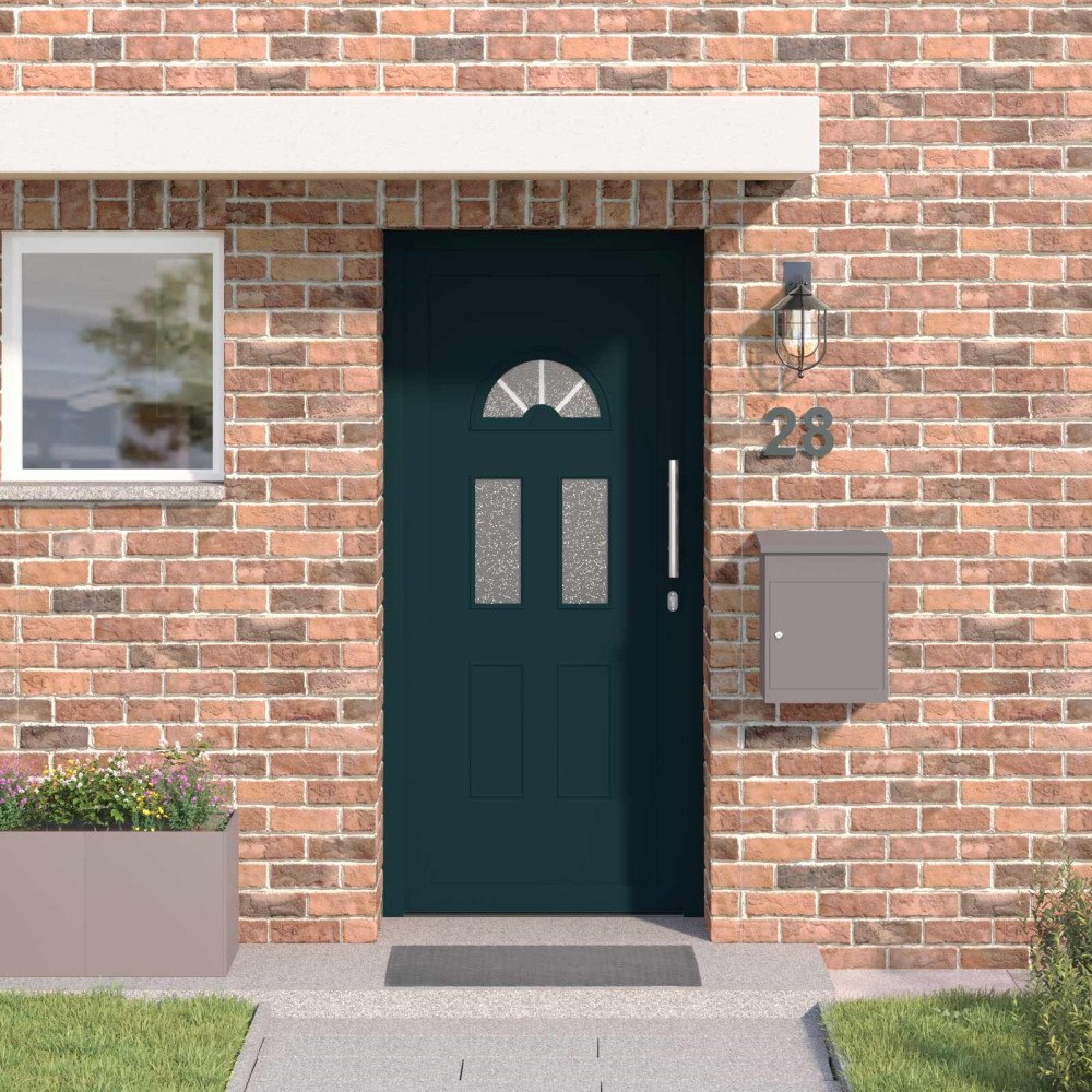 vidaXL Framdörr Antracit 98 x 198 cm PVC