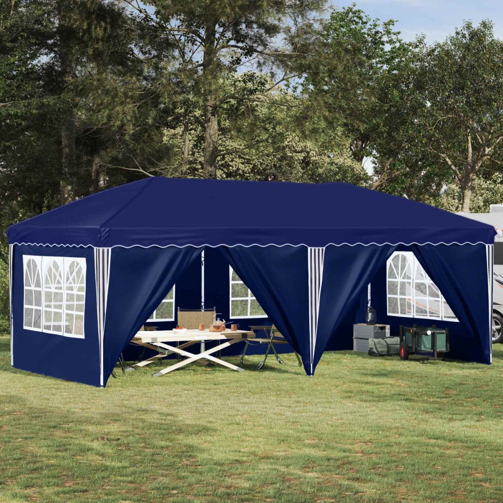 vidaXL Pop-up Partytält 575 x 288 x 245 cm Blå