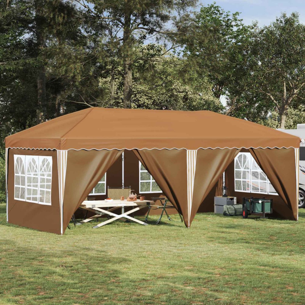 vidaXL Pop-up Partytält 575 x 288 x 245 cm Beige