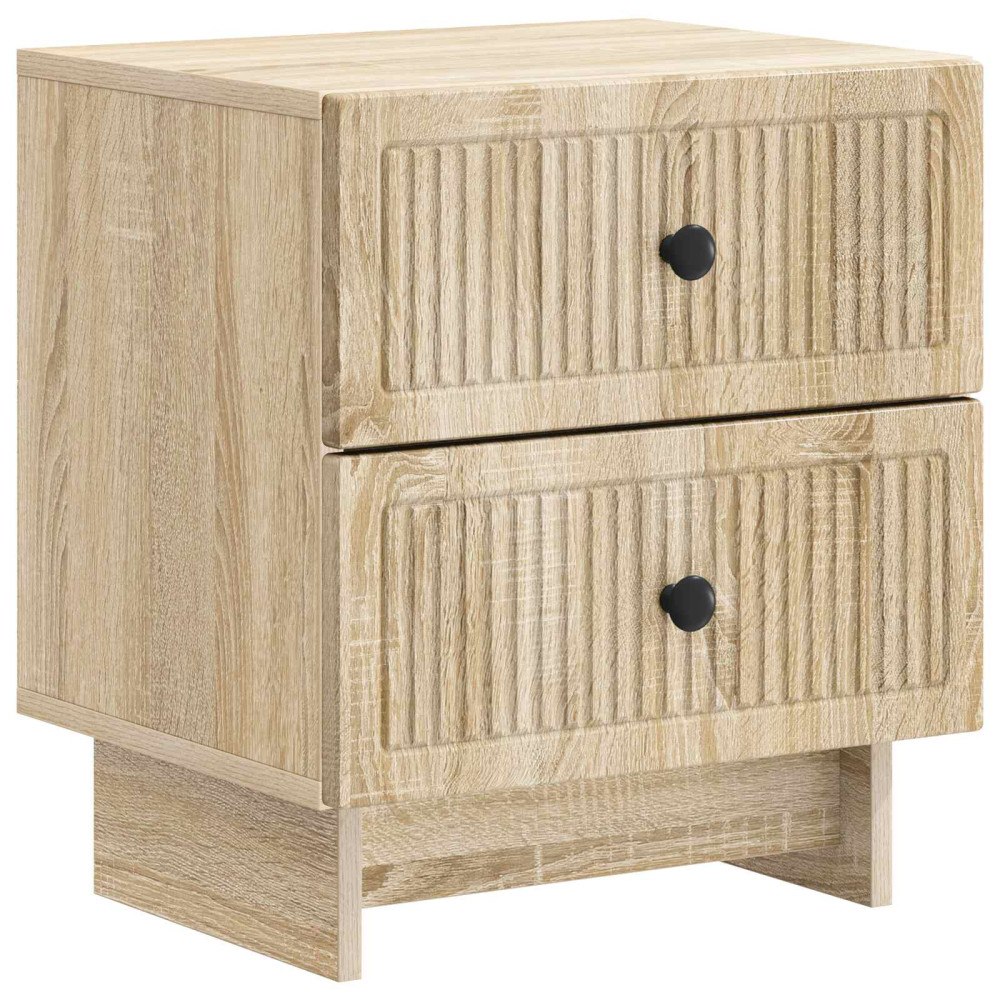 vidaXL Nattduksbord Sonoma-ek 43 x 34,5 x 47,5 cm Konstruerat trä