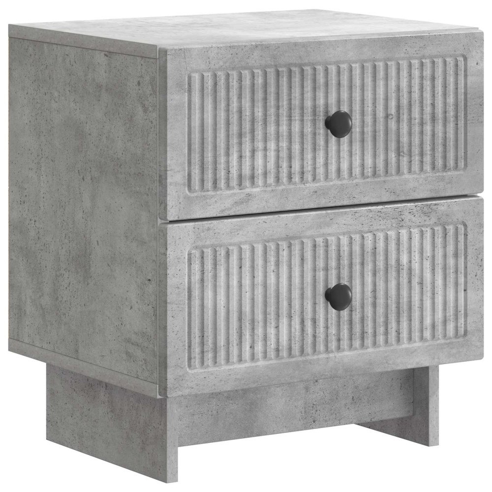 vidaXL Nattduksbord Betonggrå 43 x 34,5 x 47,5 cm Konstruerat trä