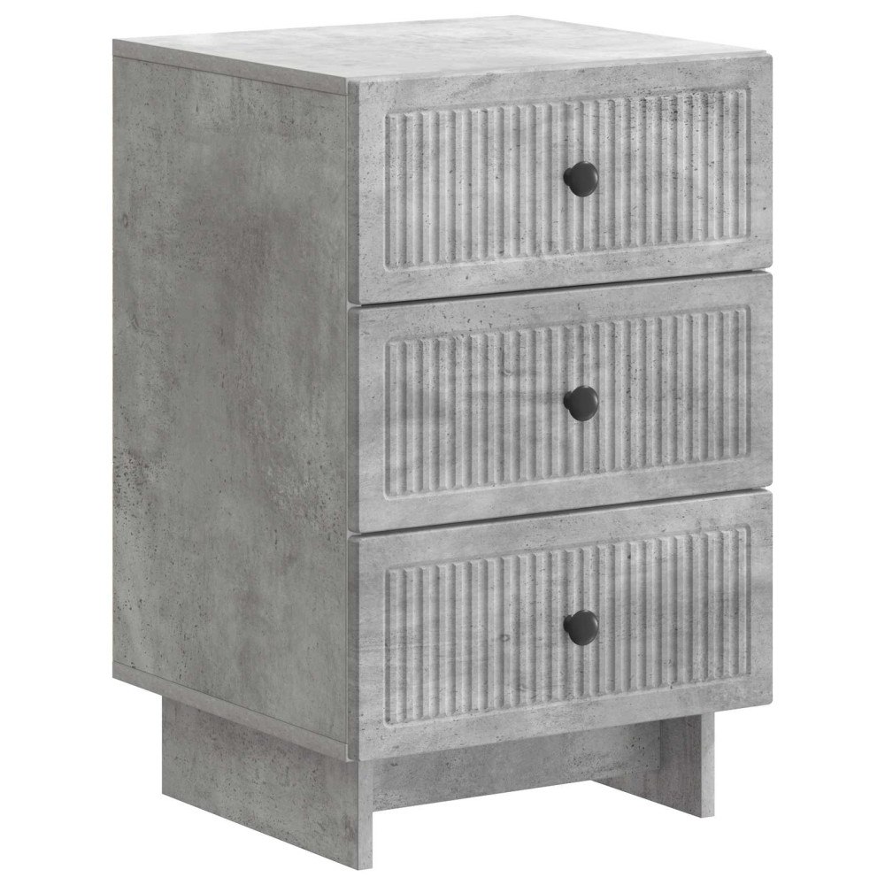 vidaXL Nattduksbord Betonggrå 43 x 41 x 66,5 cm Konstruerat trä