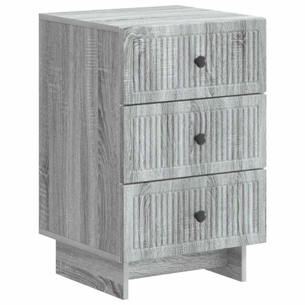 vidaXL Nattduksbord Grå sonoma-ek 43 x 41 x 66,5 cm Konstruerat trä