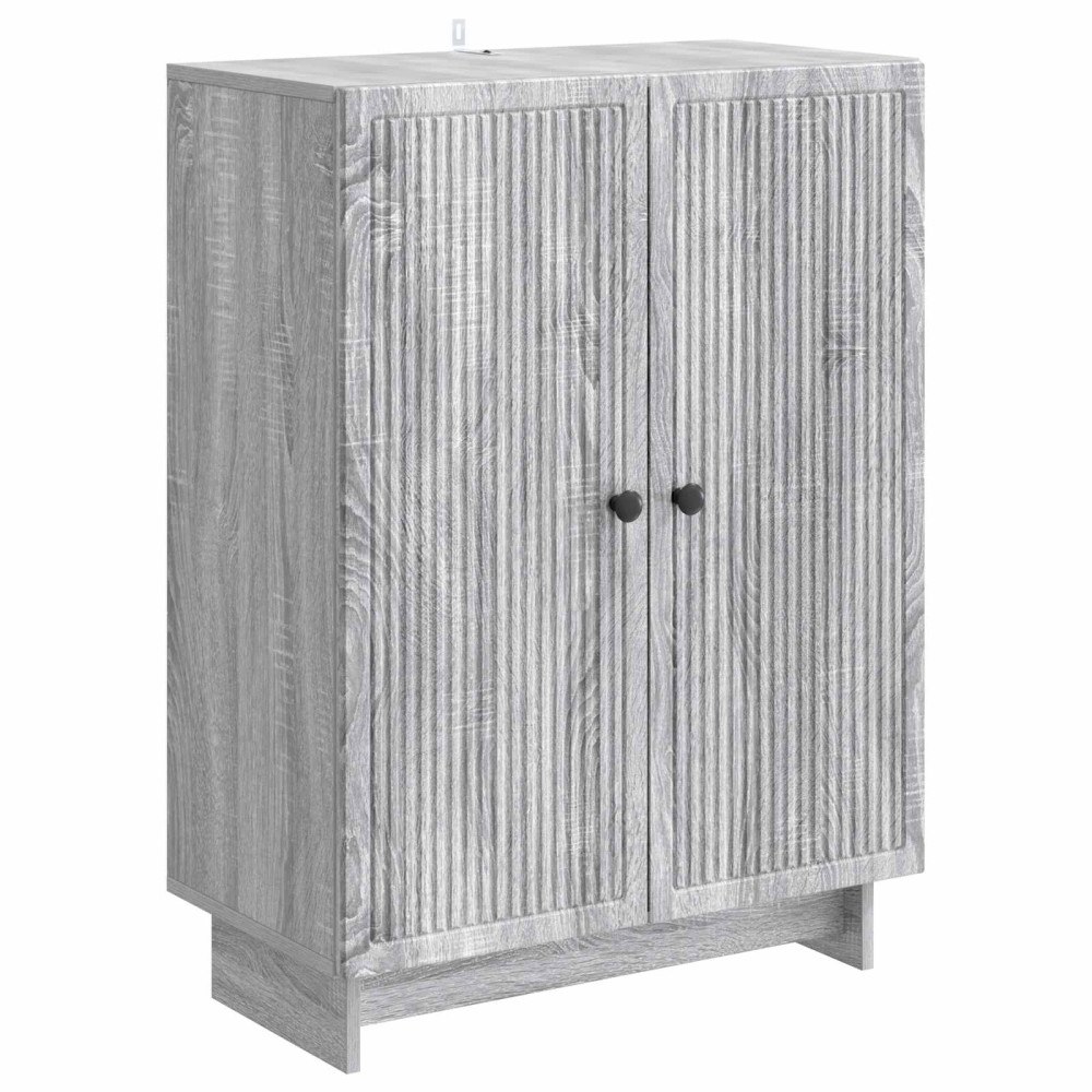 vidaXL Sideboard Grå sonoma-ek 66 x 34,5 x 90 cm Konstruerat trä