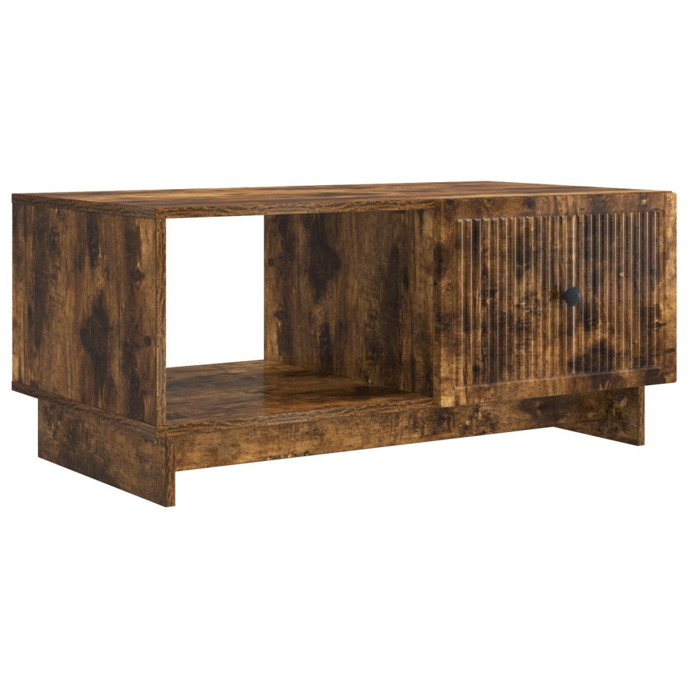 vidaXL Kaffeebord Rökt ek 90 x 50 x 40 cm Konstruerat trä