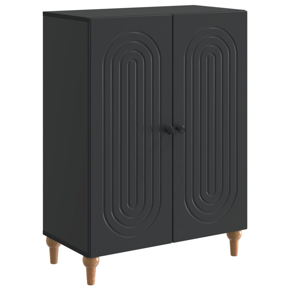 vidaXL Sideboard Svart 66 x 34,5 x 90 cm Konstruerat trä