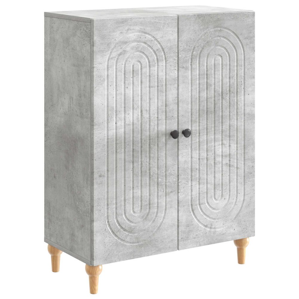 vidaXL Sideboard Betonggrå 66 x 34,5 x 90 cm Konstruerat trä