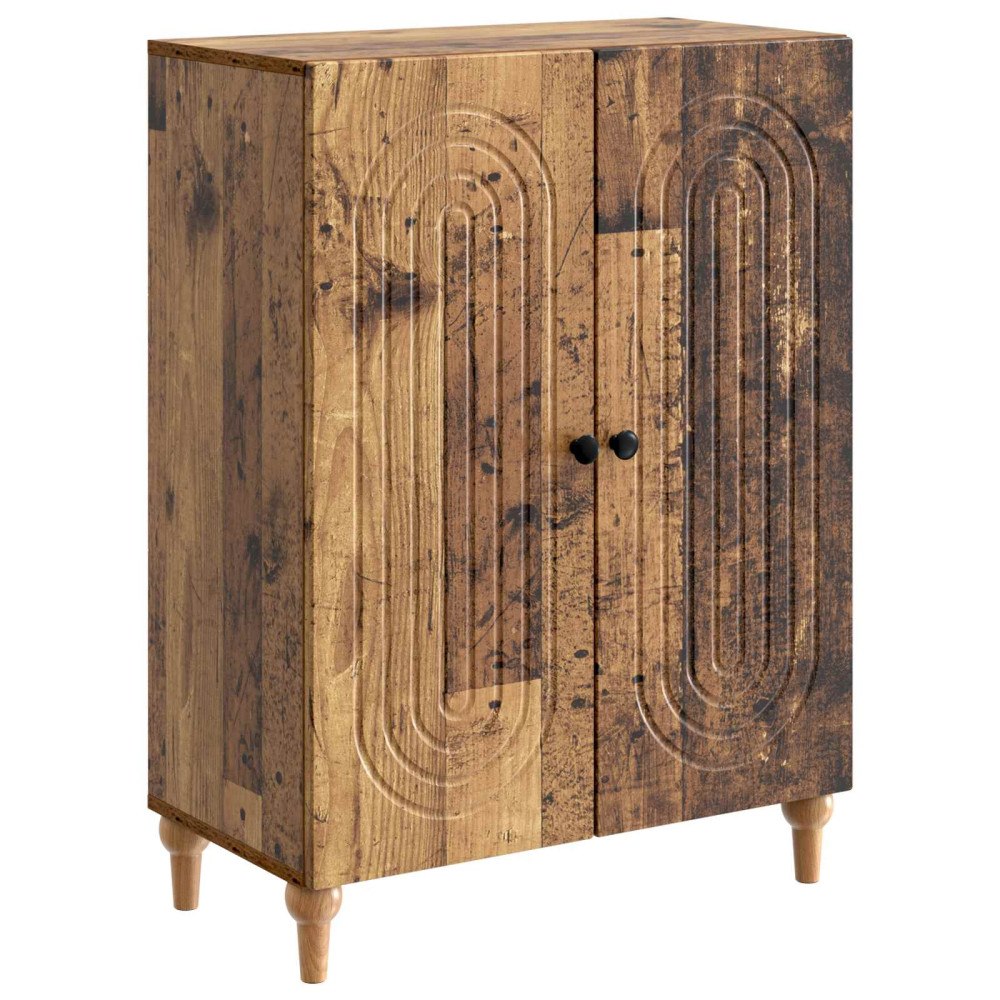 vidaXL Sideboard Gammalt trä 66 x 34,5 x 90 cm Konstruerat trä