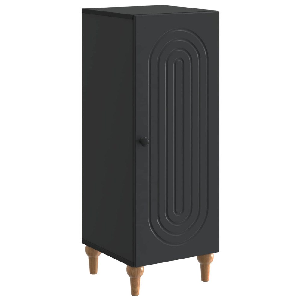 vidaXL Sideboard Svart 33 x 34,5 x 90 cm Konstruerat trä
