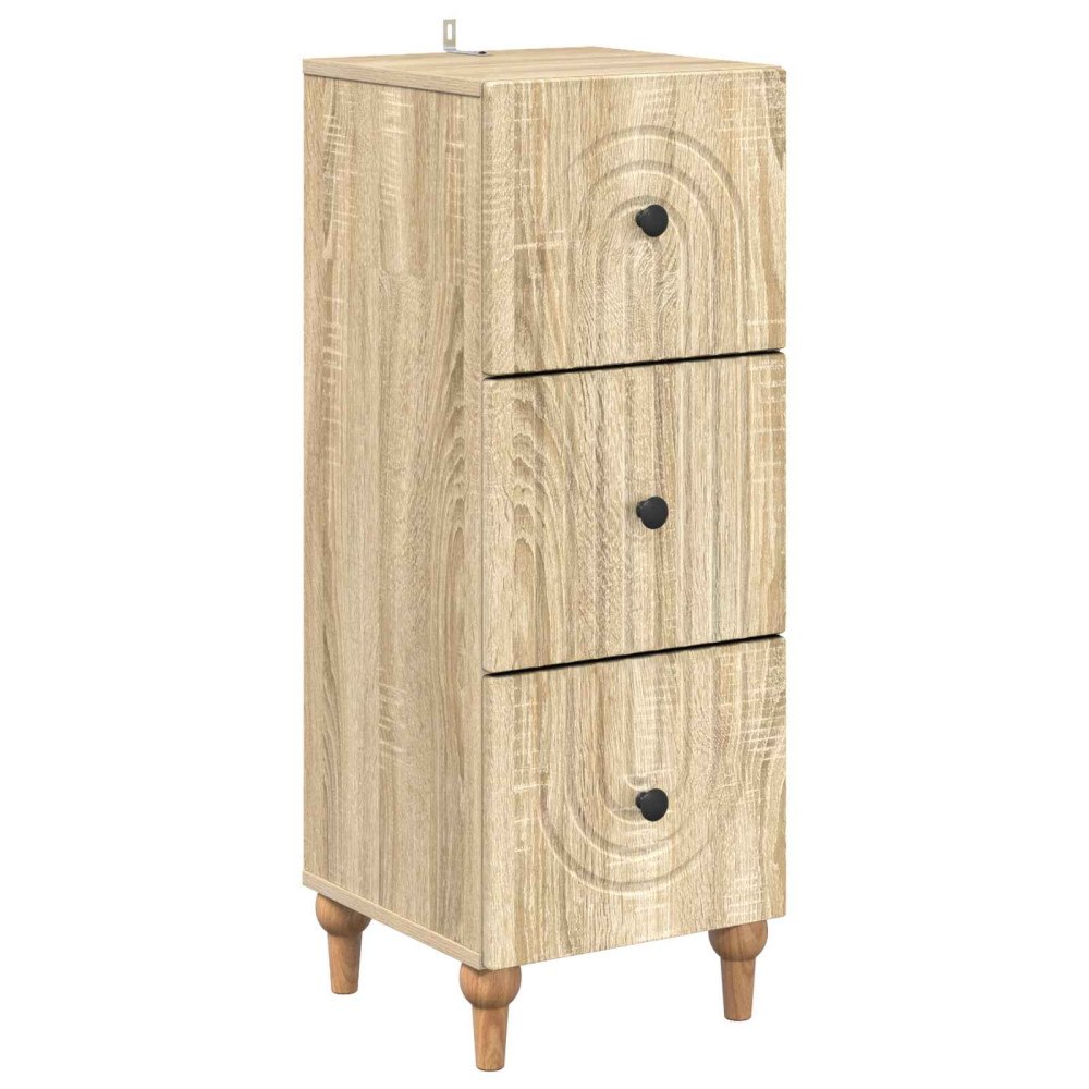vidaXL Lådans skåp Sonoma-ek 33 x 34,5 x 90 cm Konstruerat trä