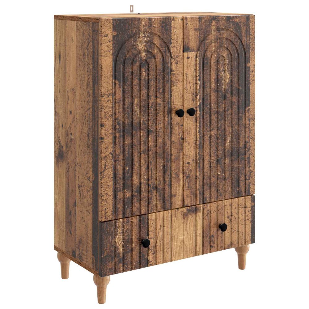 vidaXL Sideboard Gammalt trä 66 x 34,5 x 95 cm Konstruerat trä