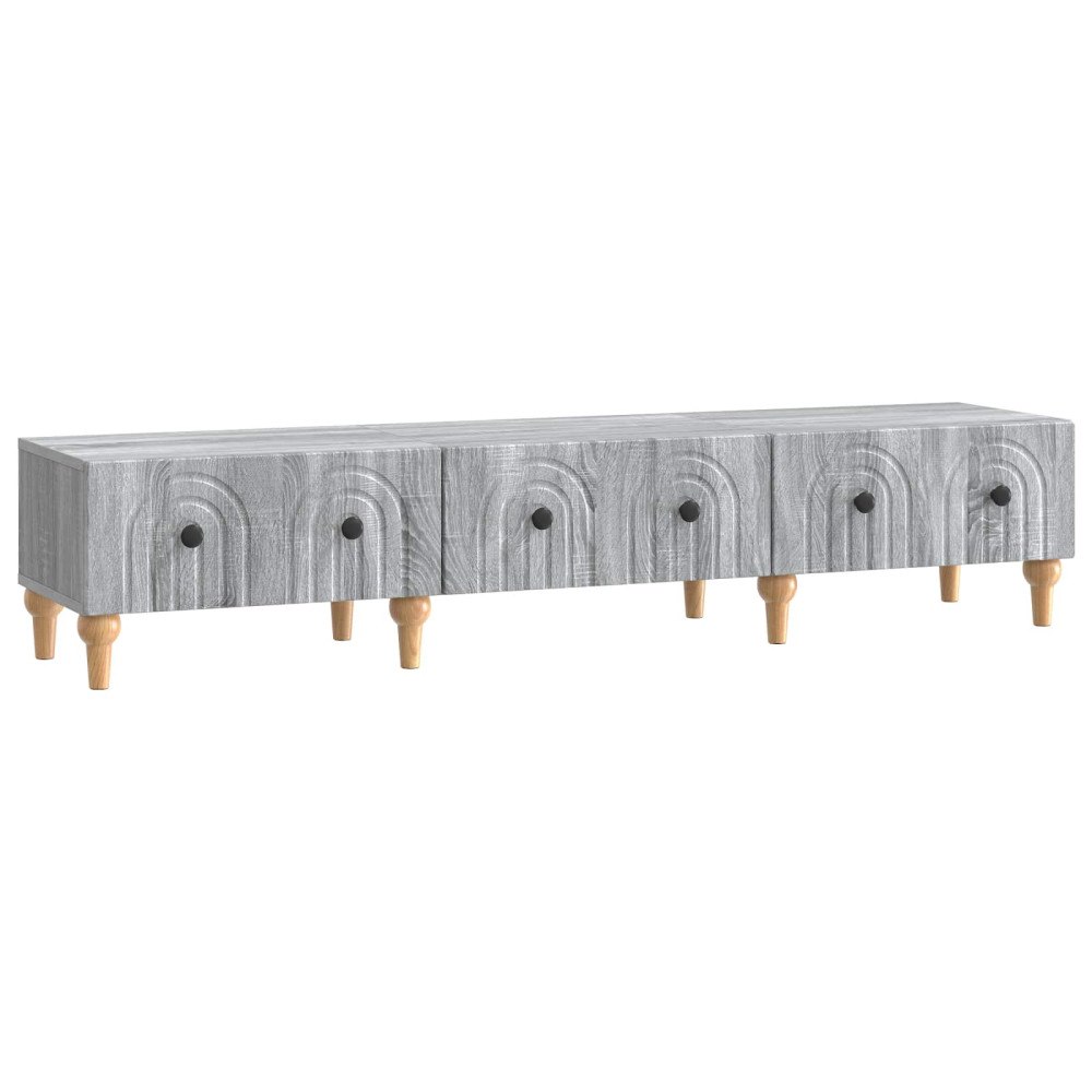 vidaXL TV-skåp Grå sonoma-ek 147 x 34,5 x 30 cm Konstruerat trä