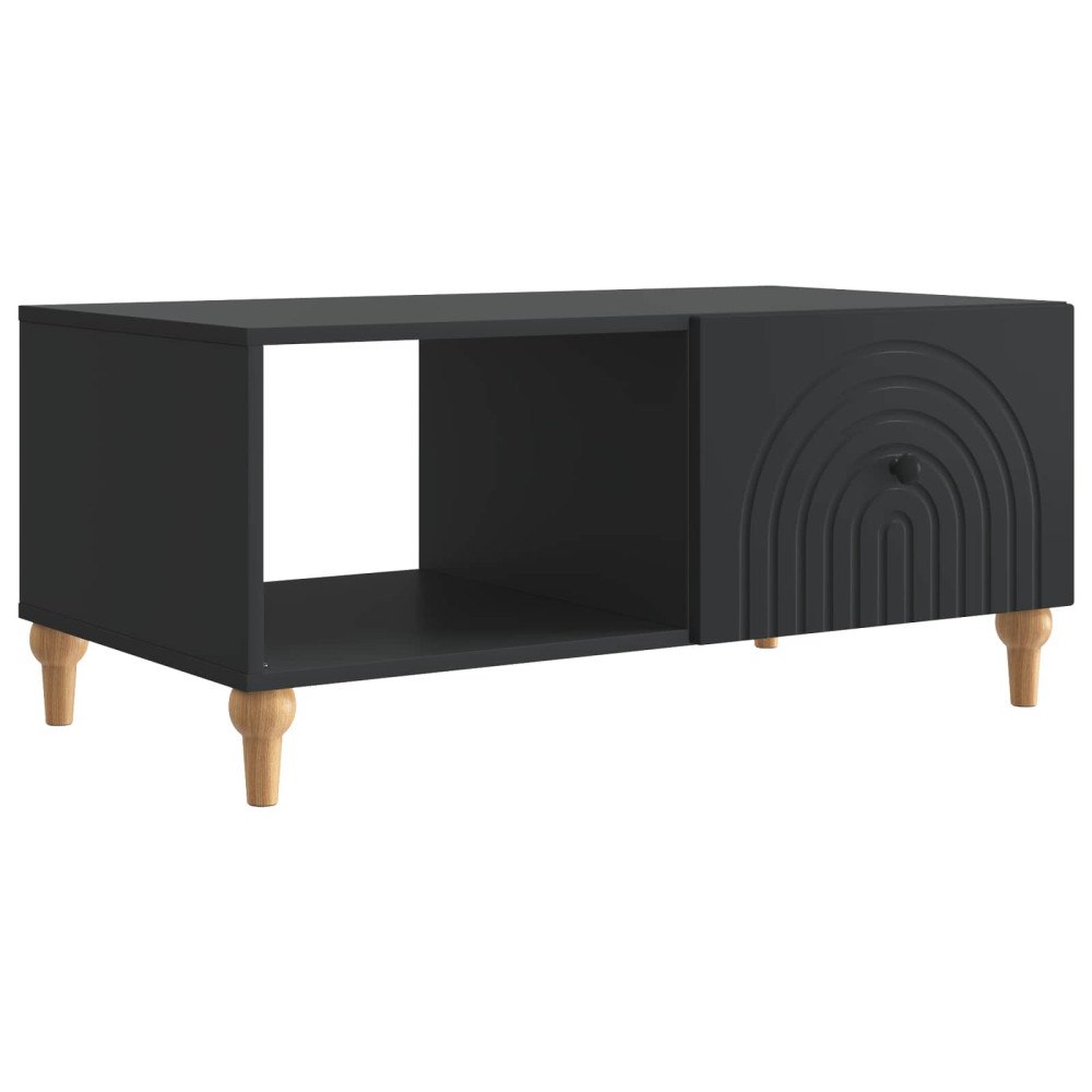 vidaXL Kaffeebord Svart 90 x 50 x 40 cm Konstruerat trä