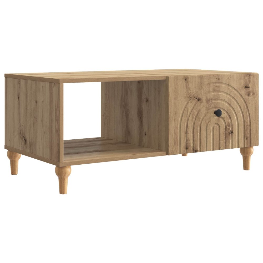 vidaXL Kaffeebord Artisan-ek 90 x 50 x 40 cm Konstruerat trä